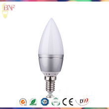 Solar C37 LED Glass Candle Factort Daylight E14/E12 Bulb 4W